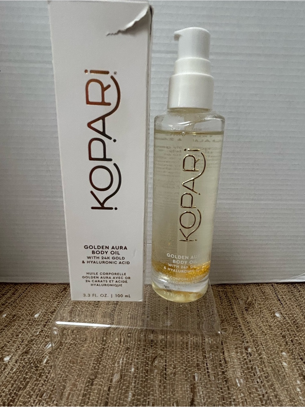 NIB Kopari Golden Aura Body Oil With 24K Gold 3.3 Oz.